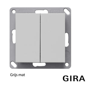 GIRA-Systeem-55-Grijs-mat-dubbele-wip-Ea5